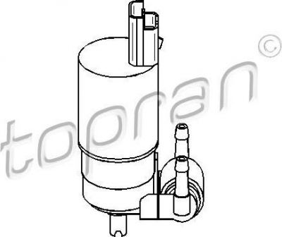 Topran 700 132 водяной насос, система очистки окон на NISSAN MICRA II (K11)