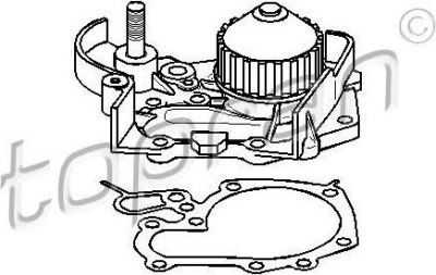 Topran 700 142 водяной насос на RENAULT CLIO I (B/C57_, 5/357_)