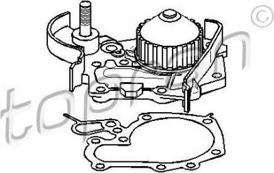 Topran 700 224 водяной насос на RENAULT MEGANE I Coach (DA0/1_)