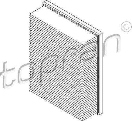 Topran 700 251 воздушный фильтр на RENAULT LAGUNA II (BG0/1_)