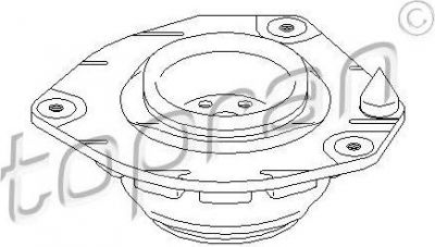 Topran 700 365 опора стойки амортизатора на RENAULT MEGANE II седан (LM0/1_)