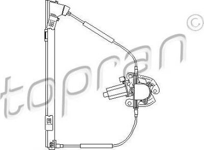 Topran 700 440 подъемное устройство для окон на RENAULT MEGANE I (BA0/1_)