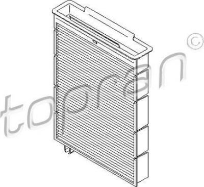 Topran 700 463 фильтр, воздух во внутренном пространстве на RENAULT MEGANE II седан (LM0/1_)