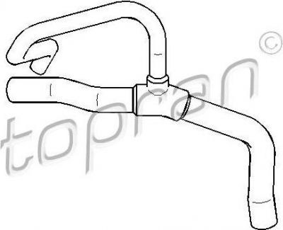 Topran 700 503 шланг радиатора на RENAULT CLIO II (BB0/1/2_, CB0/1/2_)