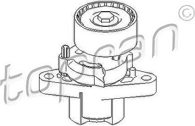 Topran 700 550 натяжитель ремня, клиновой зубча на NISSAN KUBISTAR (X76)