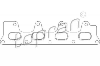 Topran 700 624 прокладка, выпускной коллектор на RENAULT MEGANE III купе (DZ0/1_)