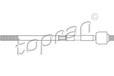 Topran 700 682 осевой шарнир, рулевая тяга на RENAULT CLIO III (BR0/1, CR0/1)