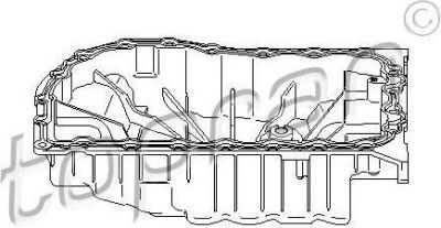 Topran 700 685 масляный поддон на RENAULT SCЙNIC I (JA0/1_)
