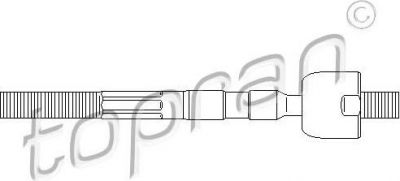 Topran 700 715 осевой шарнир, рулевая тяга на RENAULT LAGUNA купе (DT0/1)