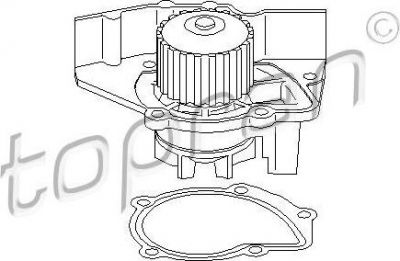 Topran 720 162 водяной насос на PEUGEOT 306 (7B, N3, N5)