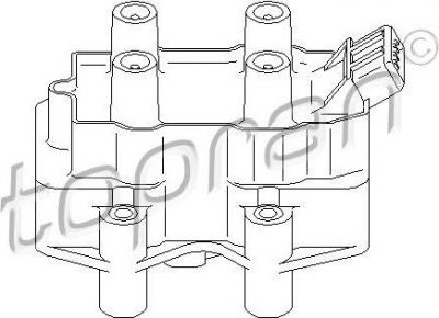 Topran 720 307 катушка зажигания на PEUGEOT 405 II Break (4E)