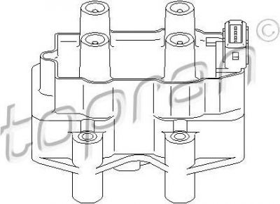 Topran 720 313 катушка зажигания на RENAULT MEGANE III Наклонная задняя часть (BZ0_)