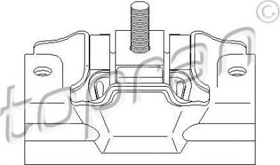 Topran 720 355 подвеска, двигатель на PEUGEOT BOXER фургон (230L)