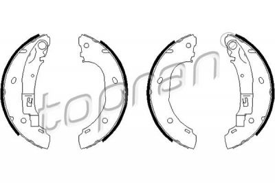 Topran 720 365 комплект тормозных колодок на PEUGEOT BOXER фургон (230L)