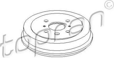 Topran 721 194 тормозной барабан на TOYOTA AYGO (PAB4_, KGB4_)