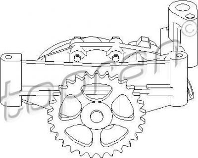 Topran 721 207 масляный насос на PEUGEOT 106 I (1A, 1C)