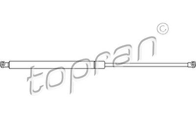 Topran 721 284 газовая пружина, крышка багажник на PEUGEOT 306 Break (7E, N3, N5)