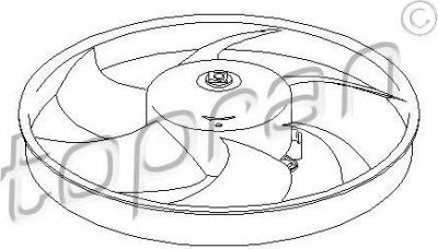 Topran 721 518 вентилятор, охлаждение двигателя на PEUGEOT 406 Break (8E/F)