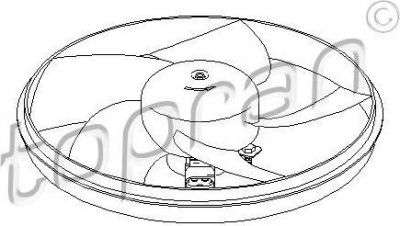Topran 721 530 вентилятор, охлаждение двигателя на PEUGEOT 206 SW (2E/K)