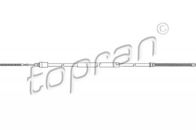 Topran 721 645 трос, стояночная тормозная система на PEUGEOT 406 Break (8E/F)