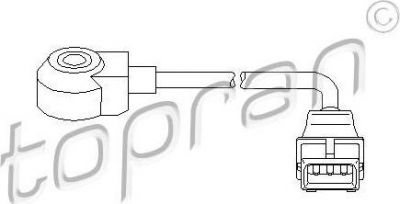 Topran 721 702 датчик детонации на PEUGEOT 607 (9D, 9U)