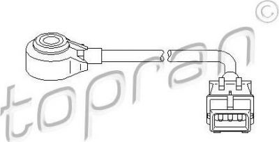 Topran 721 706 датчик детонации на PEUGEOT 607 (9D, 9U)
