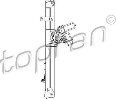 Topran 721 762 подъемное устройство для окон на PEUGEOT BOXER автобус