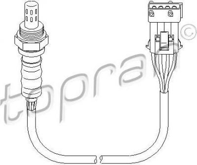 Topran 721 861 лямбда-зонд на PEUGEOT PARTNER фургон (5)