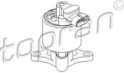 Topran 721 918 клапан возврата ог на PEUGEOT 206 SW (2E/K)