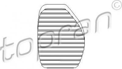 Topran 721 931 накладка на педаль, педаль сцепления на PEUGEOT 407 (6D_)