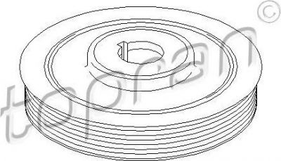 Topran 721 975 ременный шкив, коленчатый вал на PEUGEOT 406 Break (8E/F)
