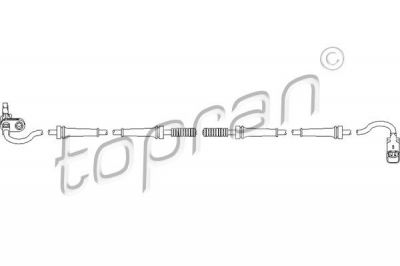 Topran 722 099 датчик, частота вращения колеса на PEUGEOT 407 (6D_)