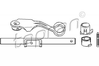 Topran 722 141 возвратная вилка, система сцепления на PEUGEOT 406 Break (8E/F)