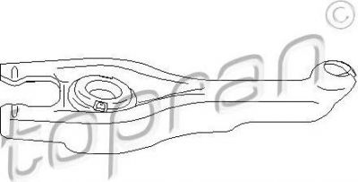 Topran 722 143 возвратная вилка, система сцепления на PEUGEOT 206 SW (2E/K)