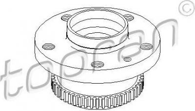 Topran 722 246 ступица колеса на OPEL COMBO Tour (X12)