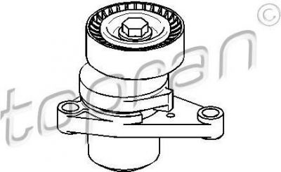 Topran 722 324 натяжитель ремня, клиновой зубча на PEUGEOT 207 (WA_, WC_)