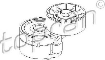 Topran 722 412 натяжитель ремня, клиновой зубча на PEUGEOT 406 Break (8E/F)