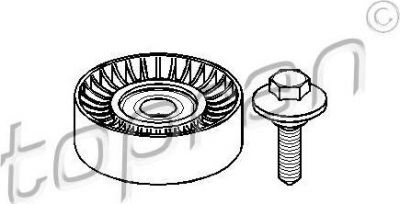 Topran 722 427 паразитный / ведущий ролик, поликлиновой ремень на PEUGEOT 206 SW (2E/K)