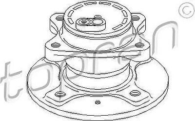 Topran 722 771 ступица колеса на PEUGEOT 108