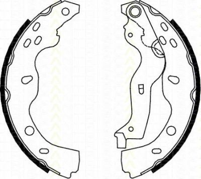 TRISCAN 8100 10013 комплект тормозных колодок на SUZUKI SX4 (EY, GY)