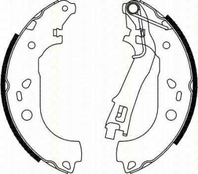 TRISCAN 8100 10028 комплект тормозных колодок на PEUGEOT BIPPER Tepee