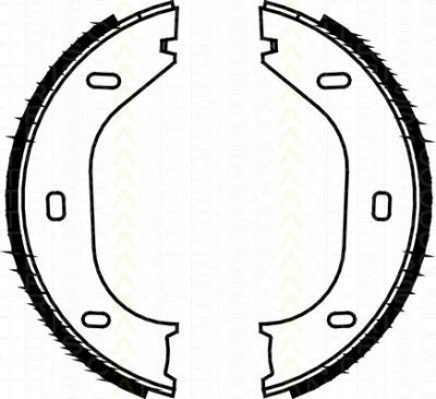 TRISCAN 8100 10290 комплект тормозных колодок, стояночная тормозная с на MERCEDES-BENZ S-CLASS (W126)