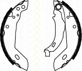 TRISCAN 8100 10427 комплект тормозных колодок на PEUGEOT 306 (7B, N3, N5)