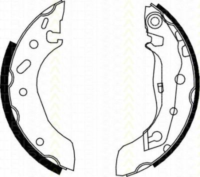 TRISCAN 8100 10586 комплект тормозных колодок на FORD ESCORT VII (GAL, AAL, ABL)