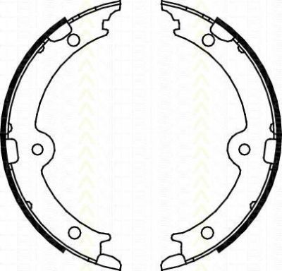 TRISCAN 8100 13045 комплект тормозных колодок, стояночная тормозная с на LEXUS GS (GRS19_, UZS19_, URS19_, GWS19_)