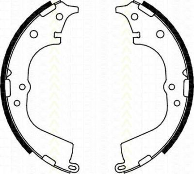 TRISCAN 8100 13591 комплект тормозных колодок на TOYOTA HILUX II пикап (LN8_, RN5_, LN6_, YN6_, YN5_, LN5_, RN6_)