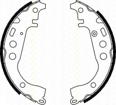 TRISCAN 8100 13617 комплект тормозных колодок на TOYOTA YARIS (NHP13_, NSP13_, NCP13_, KSP13_, NLP13_)