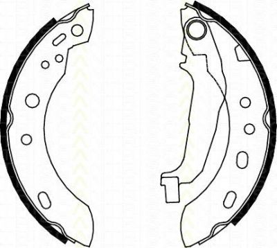 TRISCAN 8100 14001 комплект тормозных колодок на NISSAN MICRA II (K11)
