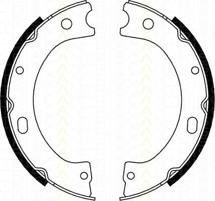 TRISCAN 8100 14011 комплект тормозных колодок, стояночная тормозная с на NISSAN PATROL GR V Wagon (Y61)