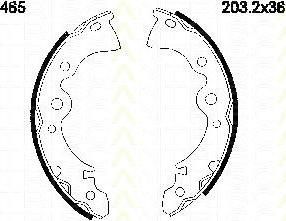 TRISCAN 8100 14465 комплект тормозных колодок на NISSAN PRAIRIE (M10, NM10)